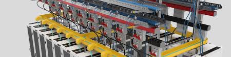 High-power data center power feed architecture diagram